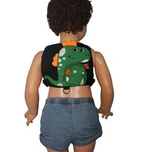 Toddler Dinosaur Harness Backpack Child Safety Leash Black Green Cute Kids Bag